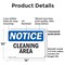 Signmission Cleaning Area, 14 in W x Rectangle, Plastic OS-2PACK-NS-P-1014-L-10644 - alternate 8